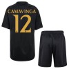 Officiële Voetbalshirt + Korte Broek Real Madrid Camavinga 12 Derde 2023-24 - Kids